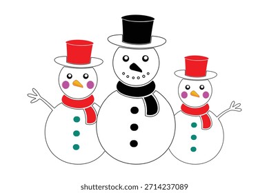  design, , isolated, illustration, vector, background, icon,SNOWMEN