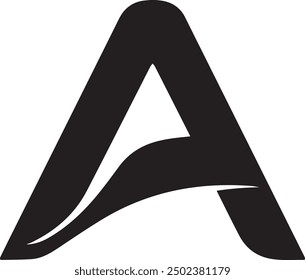 Design an IT-themed 'A' logo in vector format that is versatile for use across different companies. The logo should be sleek, professional, and easily adaptable.