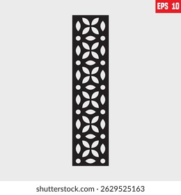Design, Jali Design for Graphic and Plywood, Partition, Cnc Router Design Foamsheet, Acrylic and CNC Machine Cutting, EPS File. vector