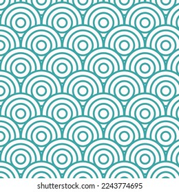Diseño de un patrón de onda de fondo japonés 