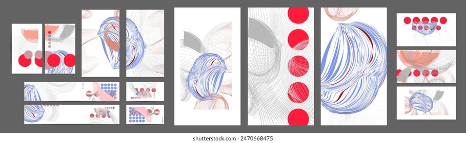 Design Japanese style templates set invitations white background to beauty texture from lines abstract background for book cover brochure texture