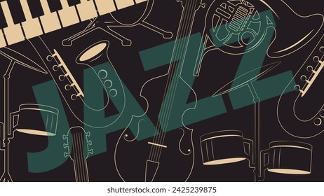 design for jazz festival retro style