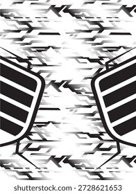 Diseño de fondo de jersey ful Vector editable para la sublimación