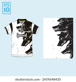 diseño jersey sport modelo de maqueta Vector, uniforme deportivo, impresión de la camiseta sublimación