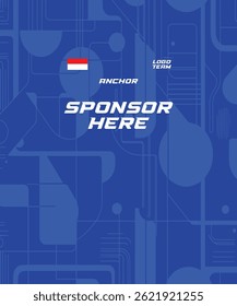 Design Jersey Vector Football Futsal Pattern Abstract Sporty Design Background