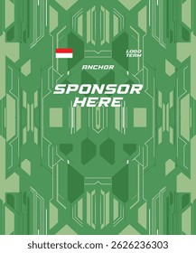 Design Jersey Vector Football Futsal Pattern Line Seamless Vintage