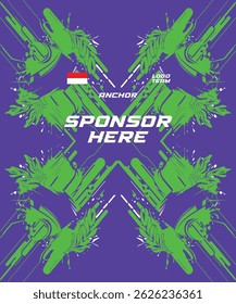 Design Jersey Vetor Futebol Futsal Linha Padrão Sem Costura Vintage