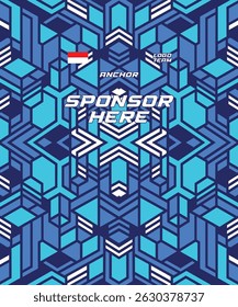 Design Jersey Vetor Futebol Futsal Padrão Abstrato Design Esportivo Futurista