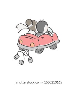 Design of just married car