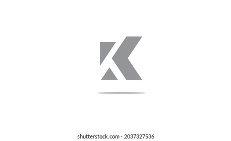 Nombre de la compañía de elementos del icono del logotipo del vector k de diseño