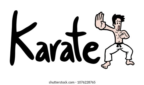 Design of karate symbol