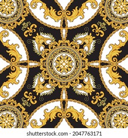 Design Of Kerchief In Baroque Style