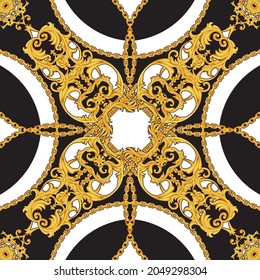 Design of kerchief in Baroque style