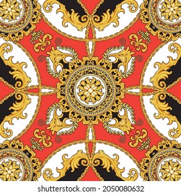 Design of kerchief in Baroque style