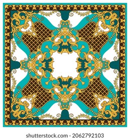 Design of kerchief in Baroque style