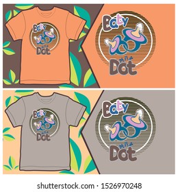design kids t-shirts with the latest funny vector illustration motifs for screen printing and dtg applications
