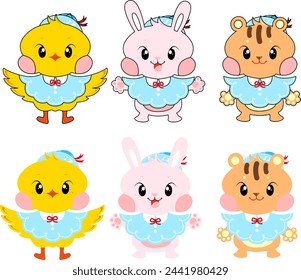 Design of kindergarten animal characters