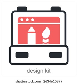 design kit vector icon concept design
