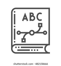 Design Know Thin Line Vector Icon Isolated on the White Background.