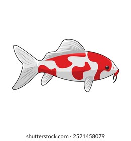 design koi fish vetor ilustração