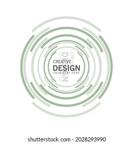Design a label or logo stamp marking a product or coffee shop. modern logo and portal circle