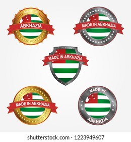 Design label of made in Abkhazia