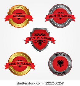 Design label of made in Albania