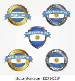Design label of made in Argentina