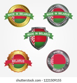 Design label of made in Belarus
