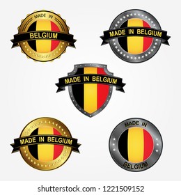 Design label of made in Belgium