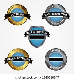 Design label of made in Botswana