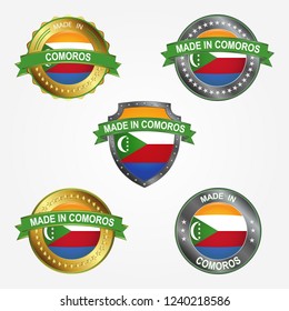 Design label of made in Comoros