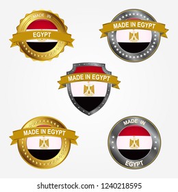 Design label of made in Egypt