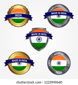 Design label of made in India