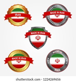 Design Label Of Made In Iran