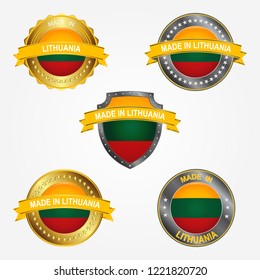 Design label of made in Lithuania
