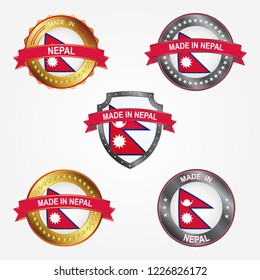 Design label of made in Nepal