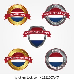 Design label of made in Netherlands
