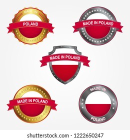 Design label of made in Poland