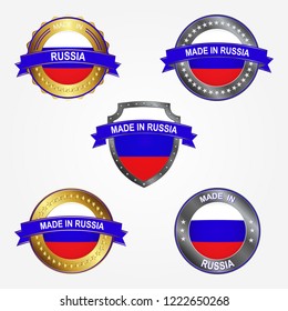 Design label of made in Russia