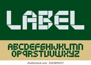 Design Label Typeface Alphabet Typography Font Letter Text