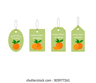 Design Labels with Juicy Orange. 