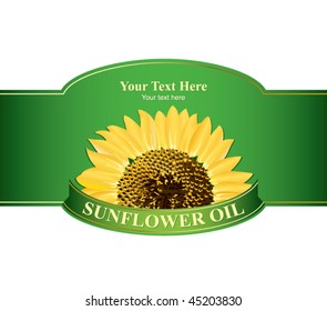 Design labels sunflower oil, or any other product from sunflower