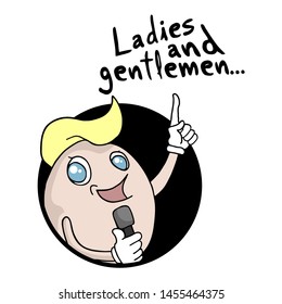 Design of ladies and gentlemen message