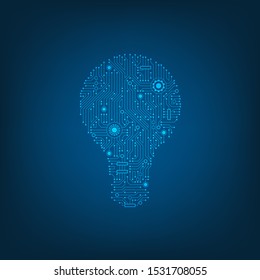 The design of lamps using electronic circuits as an element.