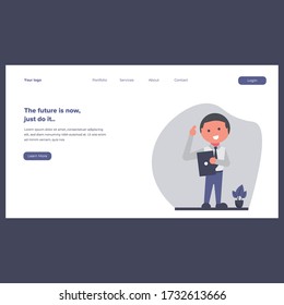 design design landing page for office workers