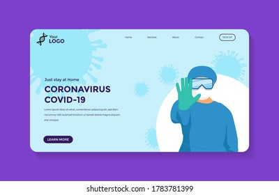 design landing page template vector