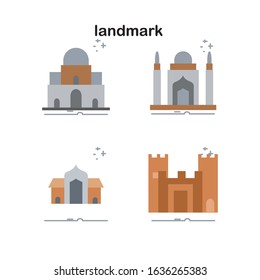 design landmark icons for websait or application