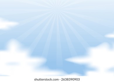 design landscape background blue sky with cloud 