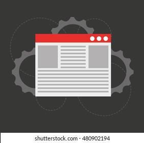 design language programming software concept vector illustration